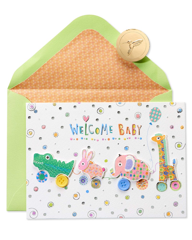 Papyrus New Baby Card â€“ Designed by House of Turnowsky (Welcome Baby) - Image 1